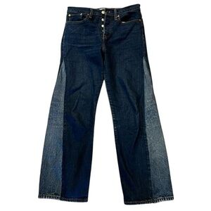 LEVI’S WEDGIE JEANS with contrast inset flare panel & button fly, 28